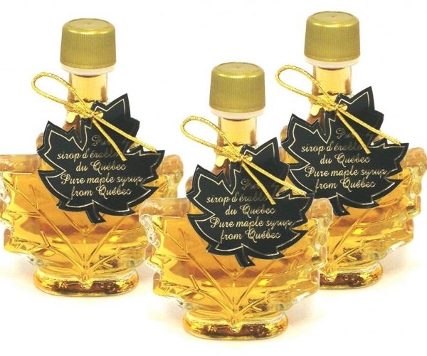 Jarabe puro de maple 3x 50 ml, hoja de maple- botellas