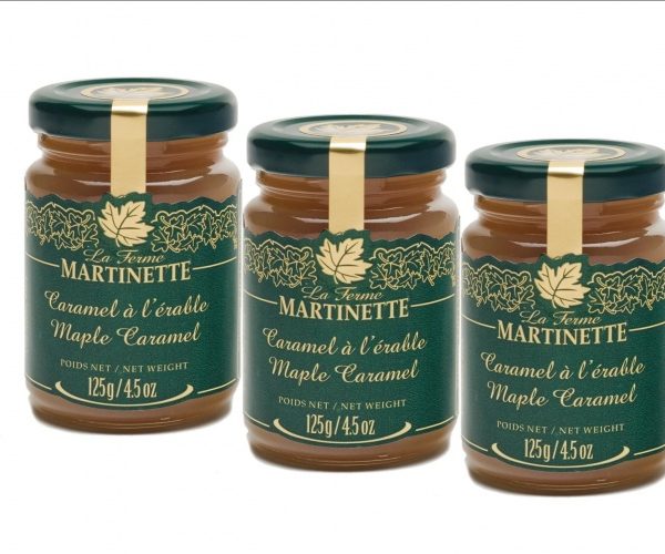 Caramelo de maple – 3 tarros de vidrio de 125 g / 4.5 oz