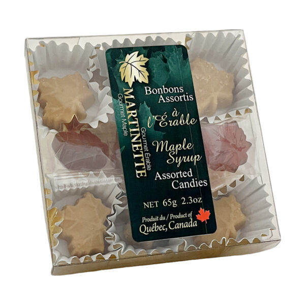 Surtido de caramelos de arce – cuadro (65 g/2,3 oz)
