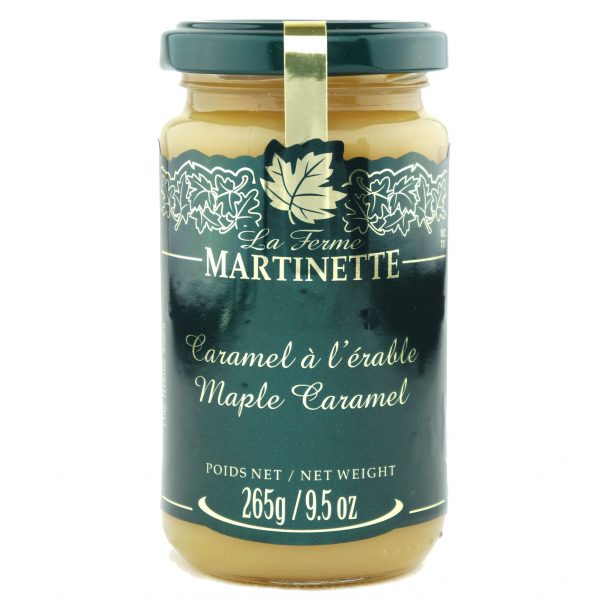 Caramelo de maple, tarro de vidrio de 265g/ 9.5 oz