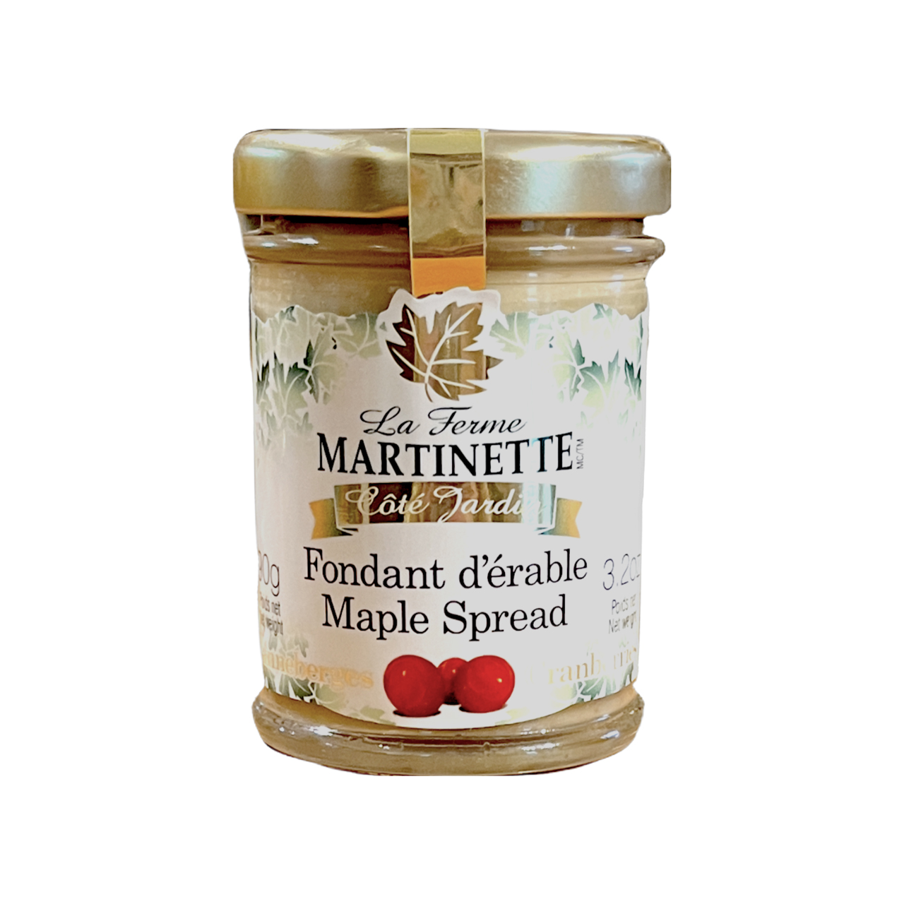 Crema de maple y arándanos-Tarro de vidrio de 90g