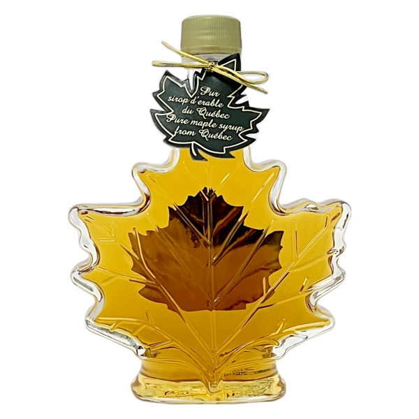 Hoja de maple de 250 ml-8.5 US Fl.oz Canada A- Jarabe puro de maple Botella de vidrio