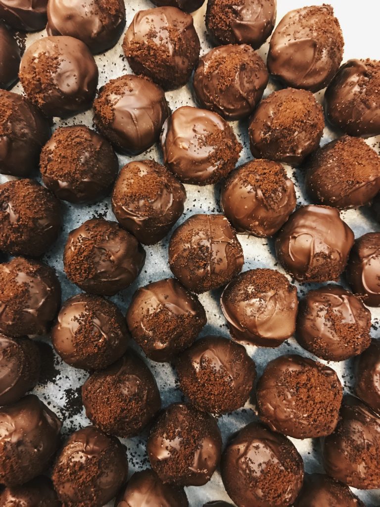 Caramelos de maple y chocolate