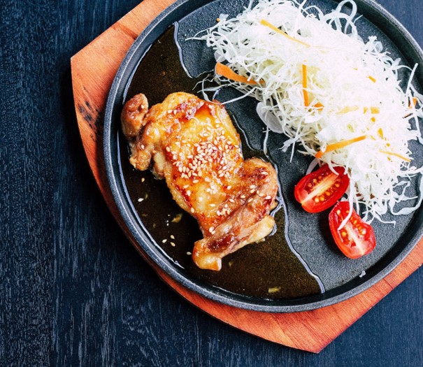 Filetes de pechuga de pavo estilo teriyaki al maple