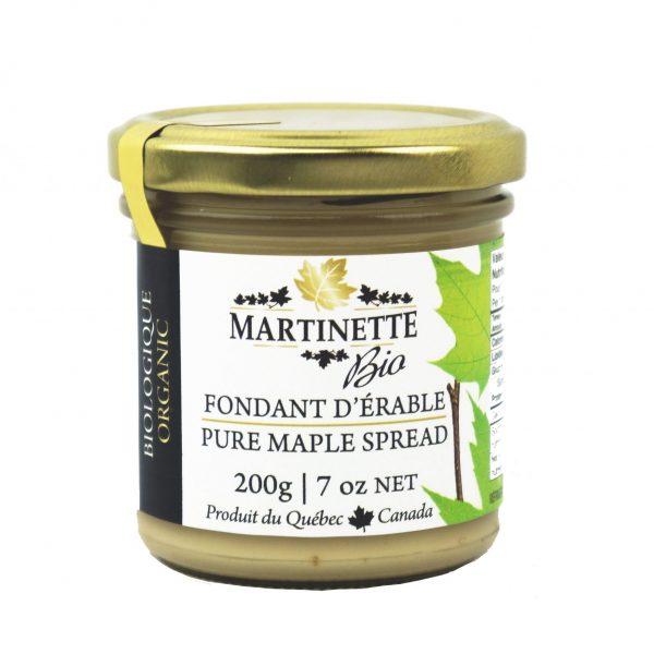 Fondant de maple orgánico puro (mantequilla de maple pura) – 200 g
