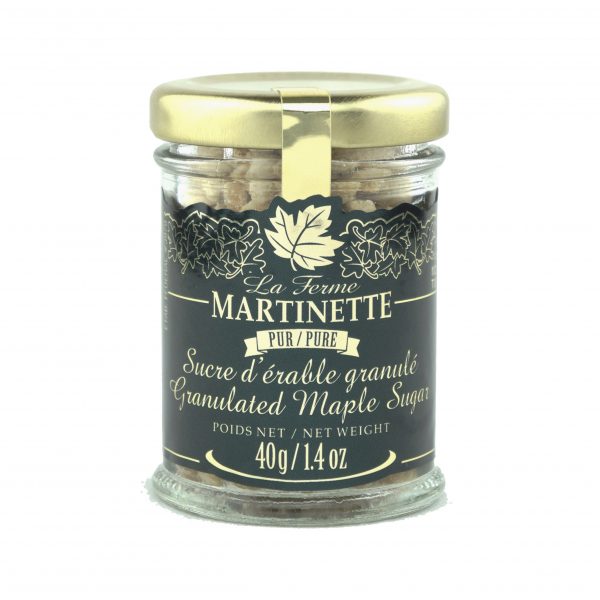 Azúcar de maple puro granulado GRUESO-Tarro 40g