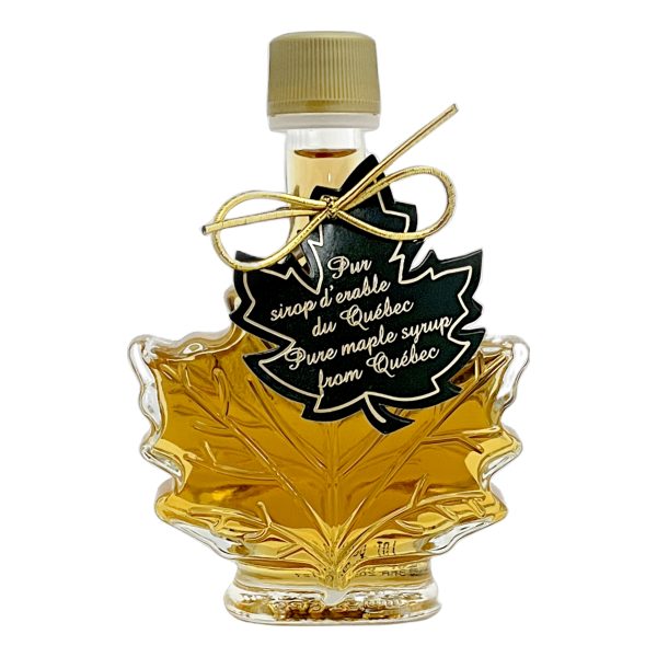 Jarabe puro de maple 50 ml, hoja de maple- botella