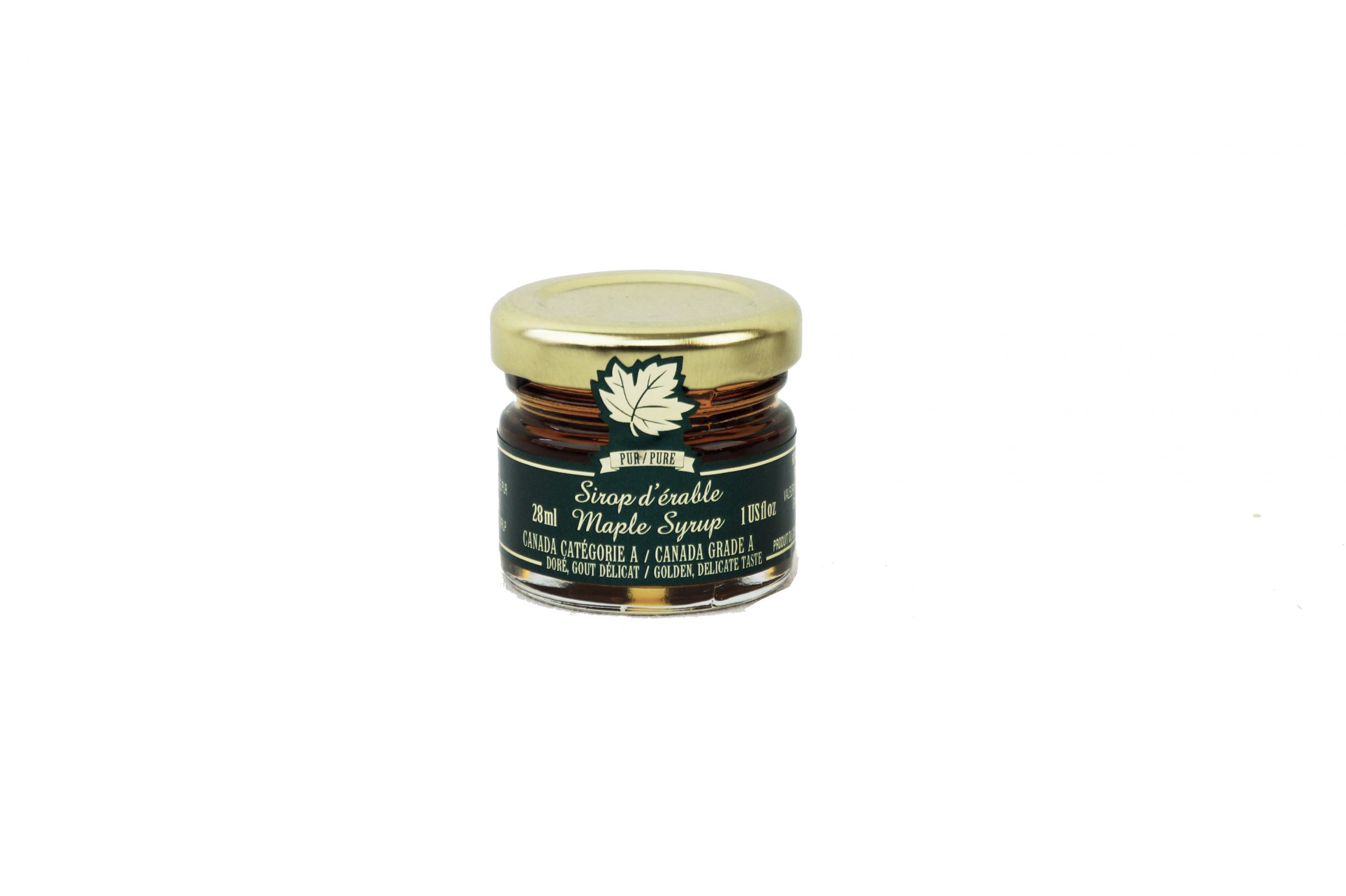 Jarabe puro de maple CANADÁ A- Dorado, sabor delicado 28ml