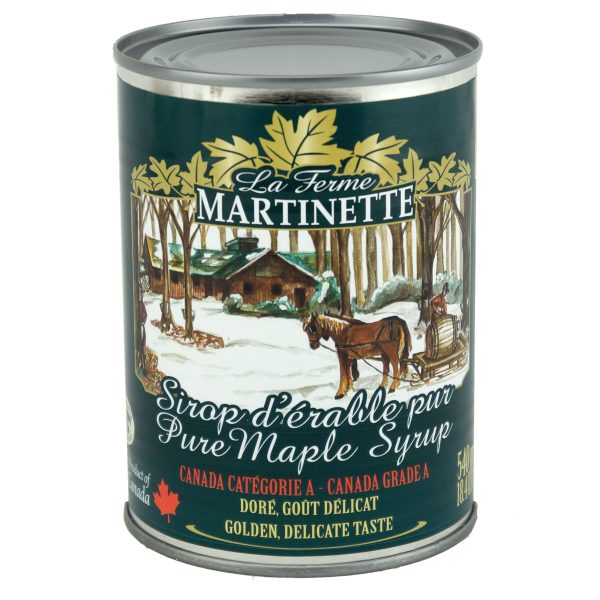 Jarabe puro de maple CANADÁ A- Dorado, sabor delicado en lata 8 x 540 ml - Imagen 4